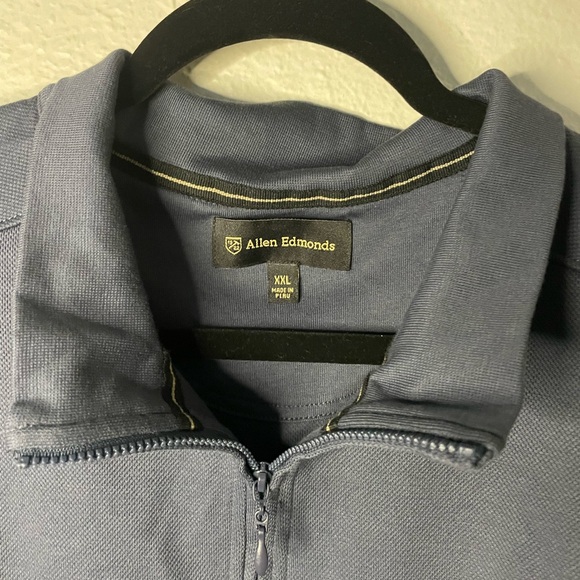 Allen Edmonds Men's Navy Zip Up Jacket Size XXL - Picture 3 of 6